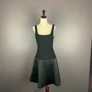 THEORY SIZE 2 black poly/satin sexy LBD WORN 1 x